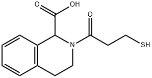 2-[(3-mercapto)-1-oxopropyl]-1,2,3,4-tetrahydroisoquinoline-1-carboxylic acid