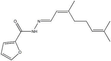 N-[(E)-[(2Z)-3,7-dimethylocta-2,6-dienylidene]amino]furan-2-carboxamide