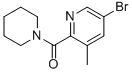 5-BROMO-3-METHYL-2-[(PIPERIDIN-1-YL)CARBONYL]PYRIDINE