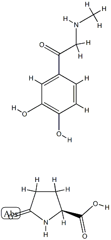 5-oxo-L-proline, compound with 3',4'-dihydroxy-2-(methylamino)acetophenone (1:1)