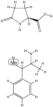 5-oxo-L-proline, compound with alpha-(1-aminoethyl)benzyl alcohol (1:1)