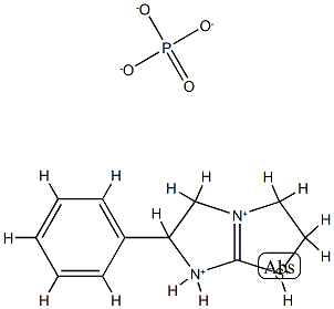 (±)-2,3,5,6-tetrahydro-6-phenylimidazo[2,1-b]thiazoletriylium phosphate