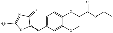 Ethyl 2-(4-((2-amino-4-oxothiazol-5(4H)-ylidene)methyl)-2-methoxyphenoxy)acetate