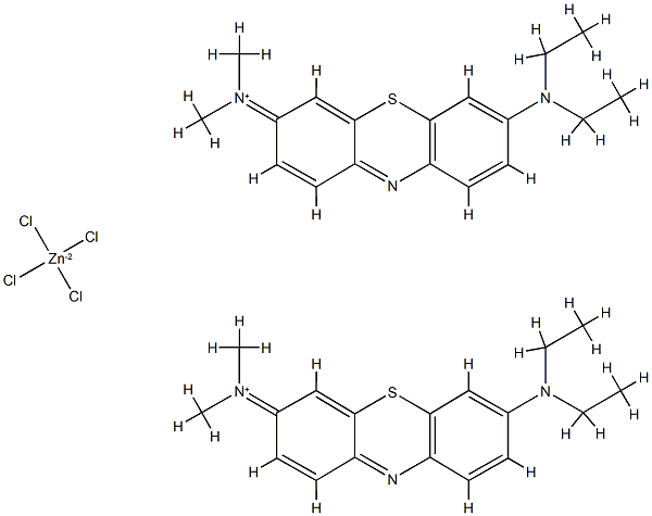 3-(diethylamino)-7-(dimethylamino)phenothiazin-5-ium tetrachlorozincate (2:1)