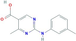 4-Methyl-2-[(3-methylphenyl)amino]pyrimidine-5-carboxylic acid