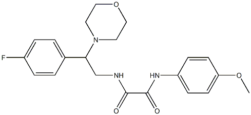 N-[2-(4-fluorophenyl)-2-morpholin-4-ylethyl]-N'-(4-methoxyphenyl)oxamide