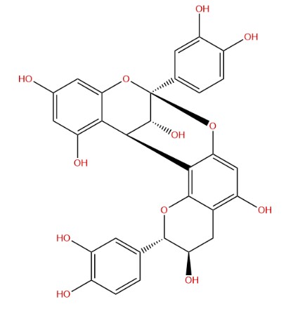8,14-Methano-2H,14H-1-benzopyrano[7,8-d][1,3]benzodioxocin-3,5,11,13,15-pentol,2,8-bis(3,4-dihydroxyphenyl)-3,4-dihydro-, (2S,3R,8S,14R,15R)-
