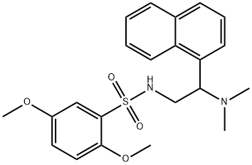 Benzenesulfonamide, N-[2-(dimethylamino)-2-(1-naphthalenyl)ethyl]-2,5-dimethoxy-