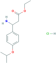 Ethyl 3-amino-3-(4-isopropoxyphenyl)propanoatehydrochloride