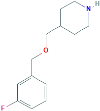 Piperidine, 4-[[(3-fluorophenyl)methoxy]methyl]-