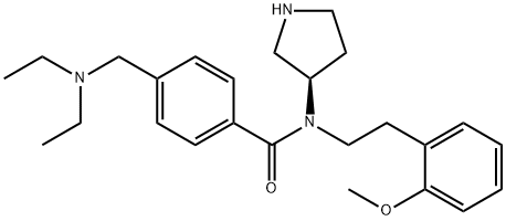 Benzamide, 4-[(diethylamino)methyl]-N-[2-(2-methoxyphenyl)ethyl]-N-(3R)-3-pyrrolidinyl-