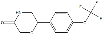 6-[4-(trifluoromethoxy)phenyl]-3-morpholinone