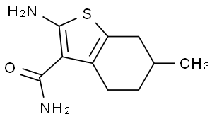 2-Amino-6-Methyl-4,5,6,7-Tetrahydro-Benzo[b]Thiophene-3-Carboxylic Acid Amide