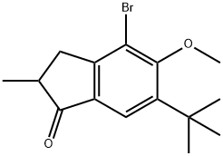 4-Bromo-6-tertbutyl-5-methoxy-2-methylindan-1-one