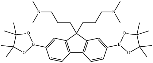 3,3'-(2,7-双(4,4,5,5-四甲基-1,3,2-二氧硼杂环戊烷-2-基)-9H-芴-9,9-二基)双(N,N-二甲基丙烷-1-胺)