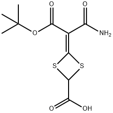 1,3-Dithietane-2-carboxylic acid, 4-[1-(aminocarbonyl)-2-(1,1-dimethylethoxy)-2-oxoethylidene]-