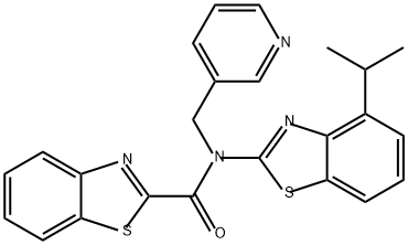 2-Benzothiazolecarboxamide, N-[4-(1-methylethyl)-2-benzothiazolyl]-N-(3-pyridinylmethyl)-