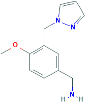 4-Methoxy-3-pyrazol-1-ylmethyl-benzylamine