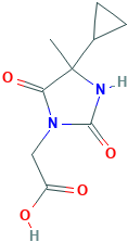 2-(4-环丙基-4-甲基-2,5-二氧咪唑啉-1-基)乙酸