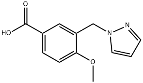 4-METHOXY-3-(1H-PYRAZOL-1-YLMETHYL)BENZOIC ACID