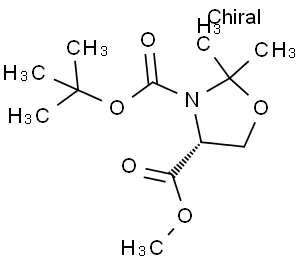 (R)-(+)-3-(叔-丁氧羰基)-2,2-二甲基-4-恶唑烷羧酸甲酯