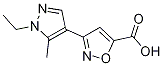 3-(1-ethyl-5-methyl-1H-pyrazol-4-yl)isoxazole-5-carboxylic acid(SALTDATA: FREE)