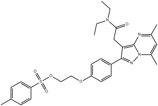 Pyrazolo[1,5-a]pyrimidine-3-acetamide, N,N-diethyl-5,7-dimethyl-2-[4-[2-[[(4-methylphenyl)sulfonyl]oxy]ethoxy]phenyl]-