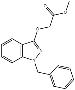 Acetic acid, 2-[[1-(phenylmethyl)-1H-indazol-3-yl]oxy]-, methyl ester