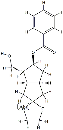 (3'alpha,4'alpha,5'beta,6'aalpha)-5'-(benzoyloxy)hexahydrospiro[1,3-dioxolane-2,2'(1'H)-pentalene]-4'-methanol