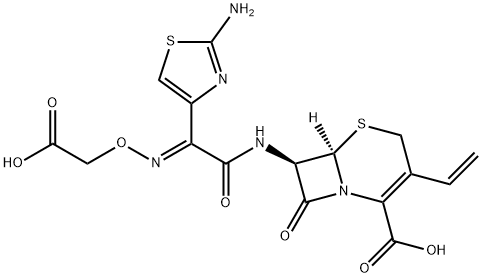 (6R,7R)-7-((E)-2-(2-aminothiazol-4-yl)-2-((carboxymethoxy)imino)acetamido)-8-oxo-3-vinyl-5-thia-1-azabicyclo[4.2.0]oct-2-ene-2-carboxylic acid