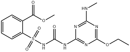 2-[(4-ethoxy-6-methylamino-1,3,5-triazin-2-yl) carbamoyl sulfamoyl] methyl benzoate