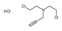 bis(2-chloroethyl)-(cyanomethyl)azanium,chloride