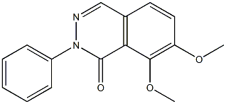 1(2H)-Phthalazinone,7,8-dimethoxy-2-phenyl-;7,8-Dimethoxy-2-phenyl-2H-phthalazin-1-one;7,8-dimethoxy-2-phenyl-1(2H)-phthalazinone