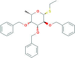 2,3,4-TRI-O-BENZYL-1-S-ETHYL-BETA-L-THIOFUCOPYRANOSIDE