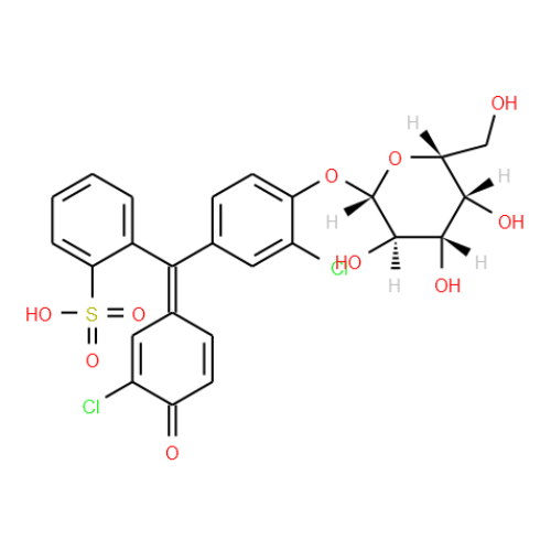 2-chloro-4-[3-(3-chloro-4-hydroxyphenyl)-1,1-dioxido-3H-2,1-benzoxathiol-3-yl]phenyl beta-D-galactopyranoside