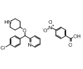 2-[(4-chlorophenyl)(4-piperidinyloxy)methyl]pyridine.4-nitro- Benzoic acid