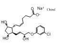 sodium (5Z)-7-{(1R,2R,3R,5S)-2-[(1E,3R)-4-(3-chlorophenoxy)-3-hydroxybut-1-en-1-yl]-3,5-dihydroxycyclopentyl}hept-5-enoate