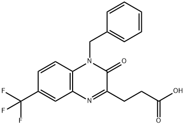 3-(4-BENZYL-3-OXO-7-TRIFLUOROMETHYL-3,4-DIHYDRO-QUINOXALIN-2-YL)-PROPIONIC ACID