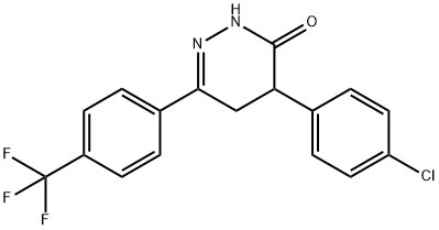 4-(4-CHLOROPHENYL)-6-[4-(TRIFLUOROMETHYL)PHENYL]-4,5-DIHYDRO-3(2H)-PYRIDAZINONE
