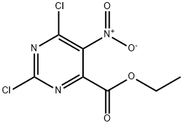4-Pyrimidinecarboxylic acid, 2,6-dichloro-5-nitro-, ethyl ester