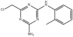 [4-amino-6-(chloromethyl)-s-triazin-2-yl]-(2-methylphenyl)amine