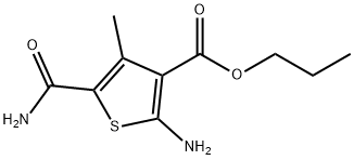 Propyl 2-amino-5-(aminocarbonyl)-4-methylthiophene-3-carboxylate