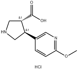 (TRANS)-4-(6-METHOXY-3-PYRIDINYL)-PYRROLIDINE-3-CARBOXYLIC ACID-2HCL
