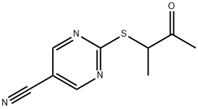 2-[(3-oxobutan-2-yl)sulfanyl]pyrimidine-5-carbonitrile