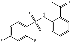 N-(2-ACETYLPHENYL)-2,4-DIFLUOROBENZENESULFONAMIDE