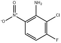 Benzenamine, 2- chloro- 3- fluoro- 6- nitro-