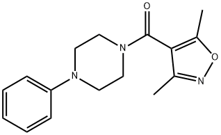 (3,5-DIMETHYL-4-ISOXAZOLYL)(4-PHENYLPIPERAZINO)METHANONE