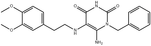 6-氨基-1-苄基-5-{[2-(3,4-二甲氧基苯基)乙基]氨基}-1,2,3,4-四氢嘧啶-2,4-二酮