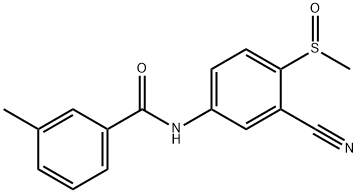N-[3-CYANO-4-(METHYLSULFINYL)PHENYL]-3-METHYLBENZENECARBOXAMIDE