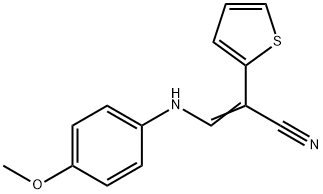 3-(4-METHOXYANILINO)-2-(2-THIENYL)ACRYLONITRILE